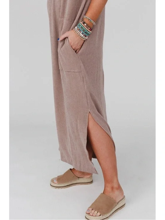 Three Birds Nest The Nest Easy Days Maxi Slit Tee Dress Size L - Picture 5 of 9